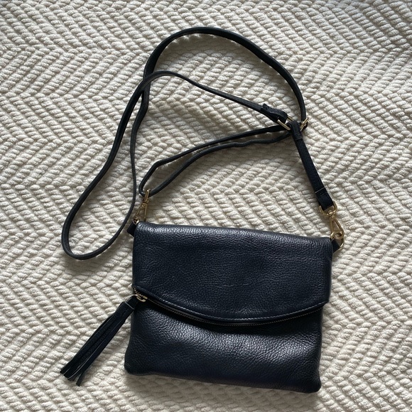 Black Genuine Leather Purse - Picture 1 of 6